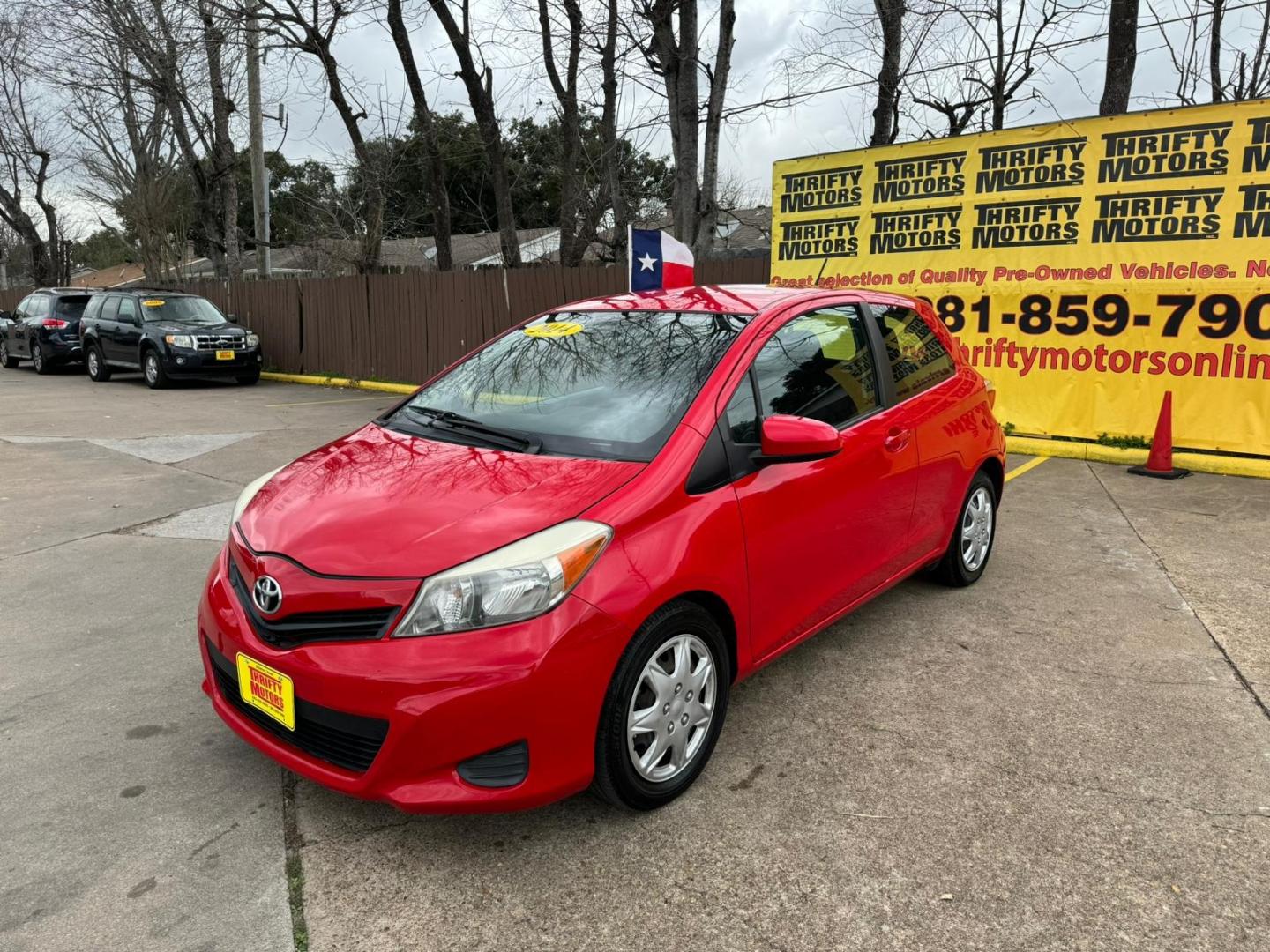 2014 Toyota Yaris (VNKJTUD33EA) , located at 16710 Clay Rd., Houston, TX, 77084, (281) 859-7900, 29.834864, -95.656166 - Photo#1